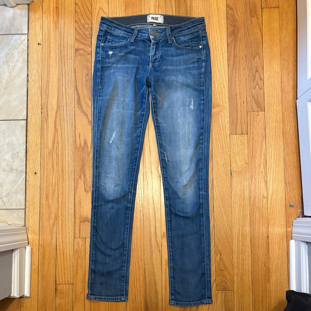 ✨ PAIGE ✨ Skyline Ankle Peg Jeans Size 25 Penelope Wash